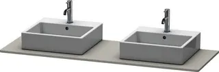 DU Konsole XSquare mit zwei Ausschnitten 16x1600x550mm, Betongrau Matt