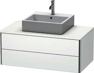 DU WTU XSquare 400x1000x548, wandhängend Weiß Matt, 2 Schubkästen