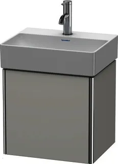 DU WTU XSquare 397x434x340mm, 1 Tür, TA re., Betongrau Matt