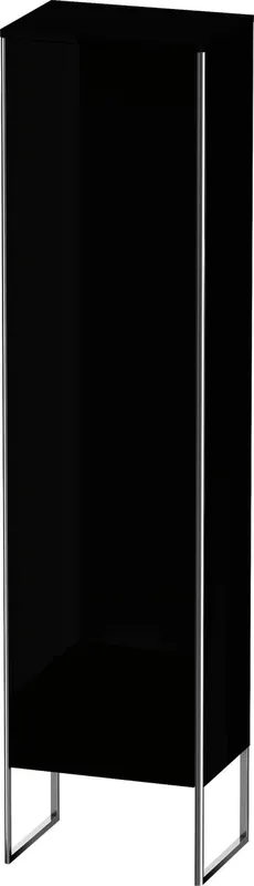 Duravit Hochschrank XSquare, bodenst., TA links 2016x500x356mm, Schwarz Hochglanz