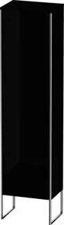 Duravit Hochschrank XSquare, bodenst., TA links 2016x500x356mm, Schwarz Hochglanz