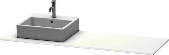 Duravit Konsole XSquare, 1 Ausschnitt, links 16x1600x550mm, Weiß Matt