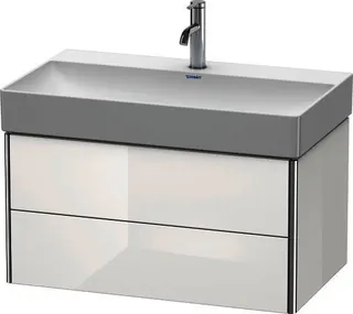 DU WTU XSquare 397x784x460mm 2 Schubk., Weiß HGL