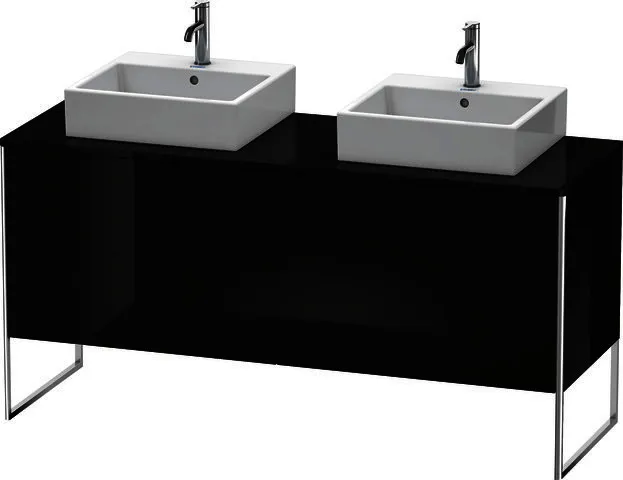 Duravit WTU XSquare 778x1600x548mm 4 Schubk., Schwarz Hochglanz
