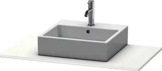 DU Konsole XSquare mit einem Ausschnitt 16x1000x550mm, Weiß Matt