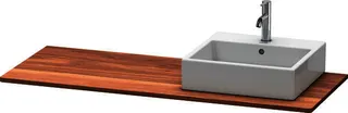 Duravit Massivholzkons. XSquare,1 Ausschn.re 20x1400x550mm, Amerik. Nussbaum massiv – Bild 3