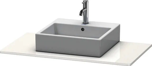 Duravit Konsole XSquare mit einem Ausschnitt 16x1000x550mm, Weiß Hochglanz