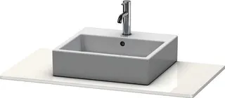 DU Konsole XSquare mit einem Ausschnitt 16x1000x550mm, Weiß Hochglanz