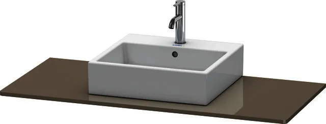 Duravit Konsole XSquare mit einem Ausschnitt 16x1200x550mm, Flannel Grey Hochglanz