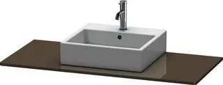 DU Konsole XSquare mit einem Ausschnitt 16x1200x550mm, Flannel Grey Hochglanz