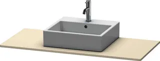 DU Konsole XSquare mit einem Ausschnitt 16x1200x550mm, Taupe
