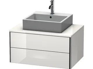 Duravit WTU XSquare 400x800x548mm,wandhängend Weiß Matt, 2 Schubkästen – Bild 2