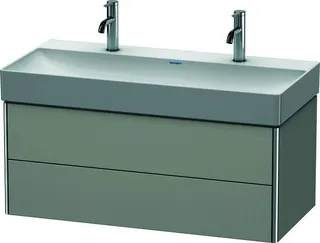 DU WTU XSquare 397x984x460mm 2 Schubk., Betongrau Matt