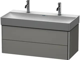 Duravit WTU XSquare 397x984x460mm 2 Schubk., Betongrau Matt – Bild 3