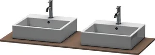 DU Konsole XSquare mit zwei Ausschnitten 16x1400x550mm, Basalt Matt