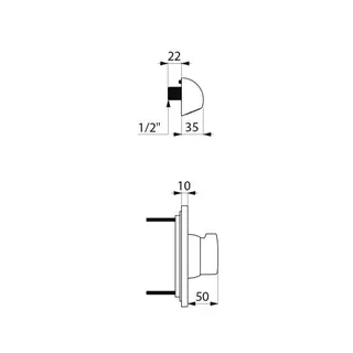 KD Selbstschl.-Vent. TEMPOSTOP AB DU G1/2B UP/TC unverc.,15 Sek