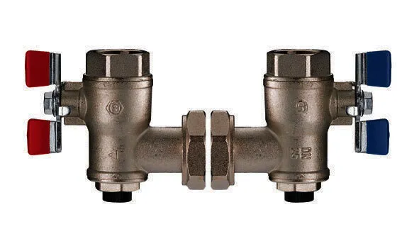 KD Eck-Absperrventile mit Kugelhahn für PREMIX G3/4B, 2 Stück