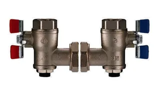 KD Eck-Absperrventile mit Kugelhahn für PREMIX G3/4B, 2 Stück
