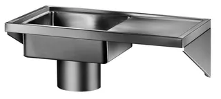 KD Gipsbecken wandhängend Edelstahl 1.4301 satiniert