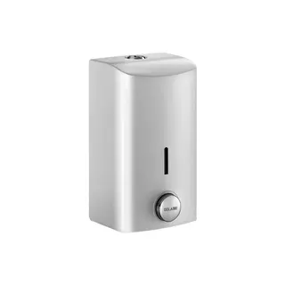 KD Flüssigseifenspender 0,5l Edelstahl 1.4301 pulverbesch. Weiß