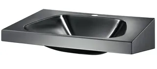 KD Waschtisch TRAPEZ Hahnloch D35 mittig o.Überlauf Edst. 1.4301 sat.