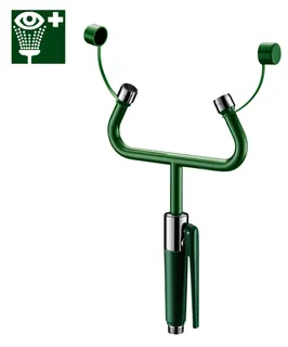 KD Handbrause-Augendu. 2 Sprühköpfe Wandmontage + Hinweisschild
