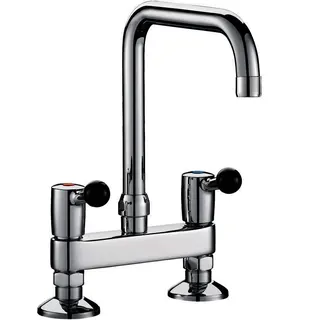 KD 2-Loch-Mischer MA 150mm 60l/min, Schwenkausl. D22 L.200 mm