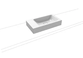 Kaldewei WB CONO AUFSATZ-HANDWASCHTISCH Mod. 3074,550x300mm,schw,PEFF,AD,m. 1HL,oÜL – Bild 2