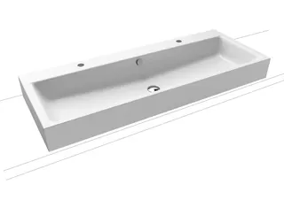 Kaldewei WB PURO Mod.3171,1300x460mm,alpwe, PEFF,AD,m. 2x1HL,mÜL,chr – Bild 2