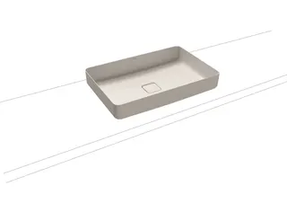 Kaldewei WB MIENA WASCHTISCH-SCHALE Mod.3185, 580x380mm,pergamon,Perl-Effekt,oÜL – Bild 3