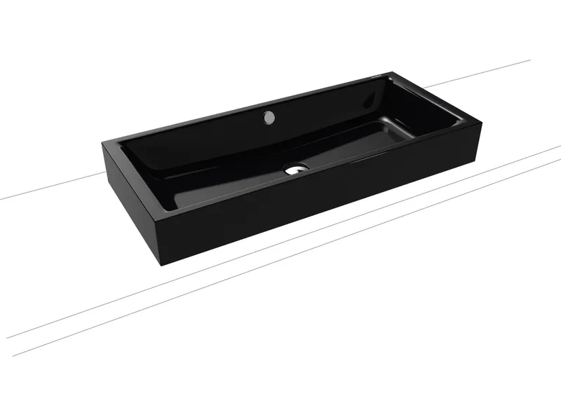 Kaldewei WB PURO S Mod.3176,900x385mm,schw, PEFF,AD,mÜL,chr