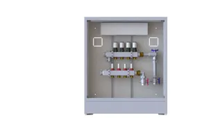 Danfoss Station UnoFloor Basic 4R 4 HK, rechts mit WMZ-Set, 230V