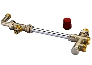 Danfoss Kupplungsgehäuse RA-K Heizkörper: R 1/2, Anlage: G 3/4 AG – Bild 3