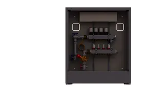 Danfoss Station UnoFloor Comfort 4L 4 HK, links mit AB-PM-Set, 230V