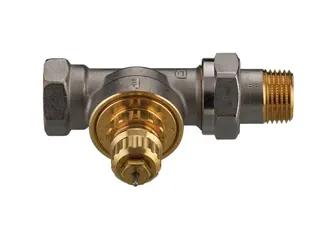 Danfoss Ventilgehäuse RA-G 15 R 1/2, Durchgang, matt vernickelt – Bild 3