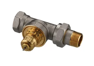 Danfoss Ventilgehäuse RA-G 15 R 1/2, Durchgang, matt vernickelt – Bild 5