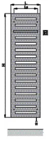 Zehnder Design-Heizkörper Metropolitan Bar elektrisch MEPE-180-060/GD 1750x39x600 Edelweiß – Bild 3