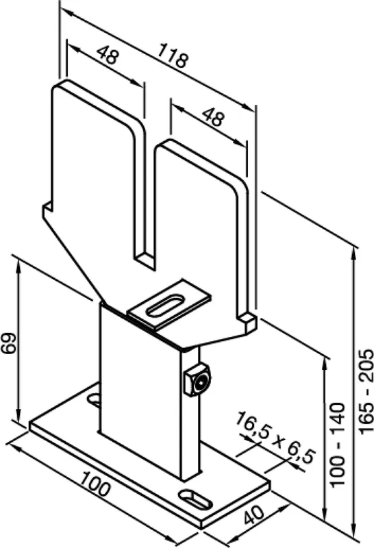 Zehnder Zubehör Fußkonsole FMORV 14 ZRV323, 323/1, weiß RAL 9016