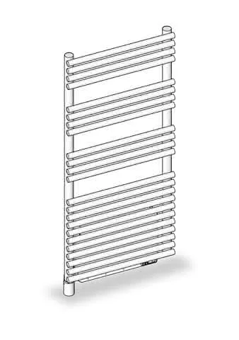 Zehnder Design-Heizkörper Forma Air, elektrisch LFE-090-050/IPS 990x126x496, RAL 9016