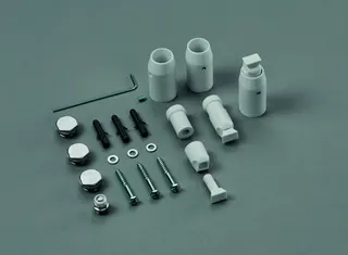 Zubehör Wand-Montagezubehör, weiß für Zehnder Universal – Bild 2