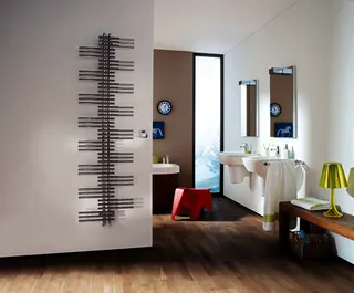 Zehnder Design-Heizkörper Yucca elektrisch YSE-130-080/GD 1365x95x800, RAL 9016 – Bild 3