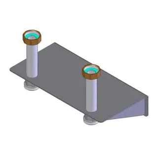FL Wandhalterung f. Pumpengruppen V-UK und V-MM, bis DN 32