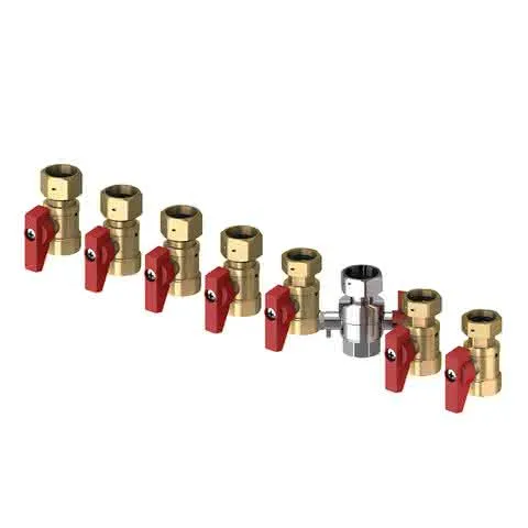 FL Absperrkugelhahn-Set Durchgang 8 X Dn20