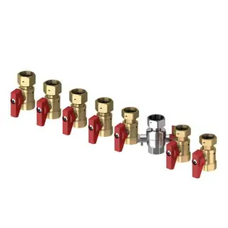 FL Absperrkugelhahn-Set Durchgang 8 X Dn20