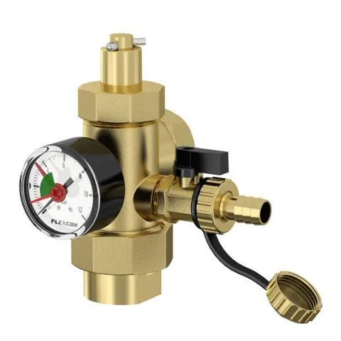 FL Anschlussgruppe Flexcon 1 mit Manometer und Absperrventil