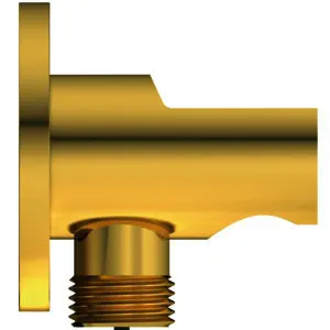 Ideal Standard Wandhalter Idealrain Atelier f.HB u.Brauseschlauch G1/2 Brushed Gold – Bild 2