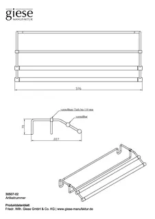 Giese Handtuchtrockner B:580 mm – Bild 3