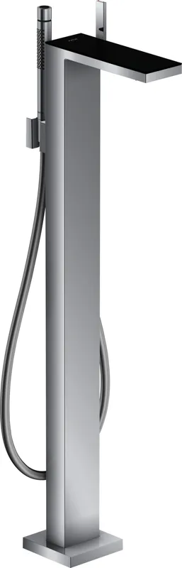 Hansgrohe Wannenmischer Axor MyEdition Fertigset zur Bodenmontage schwarz/chrom