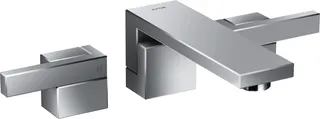 HG 3-Loch Waschtischarmatur Axor Edge Fertigset Wandmontage chrom