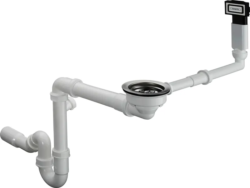 Hansgrohe Manuelle Ab- und Überlaufgarnitur Einzelbecken Granit D16-10
